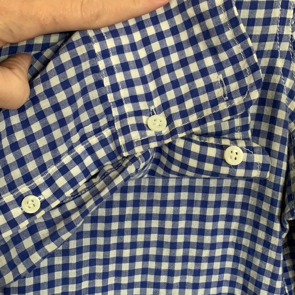 JCrew Light Weight Gingham Button Down - Picture 3 of 6